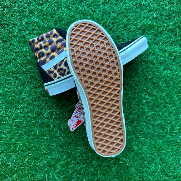 Vans Sk8 Hi Leopard Black / True White - Picture 10 of 10